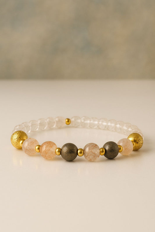 Pulsera mineral natural - Bienestar y economía dorada