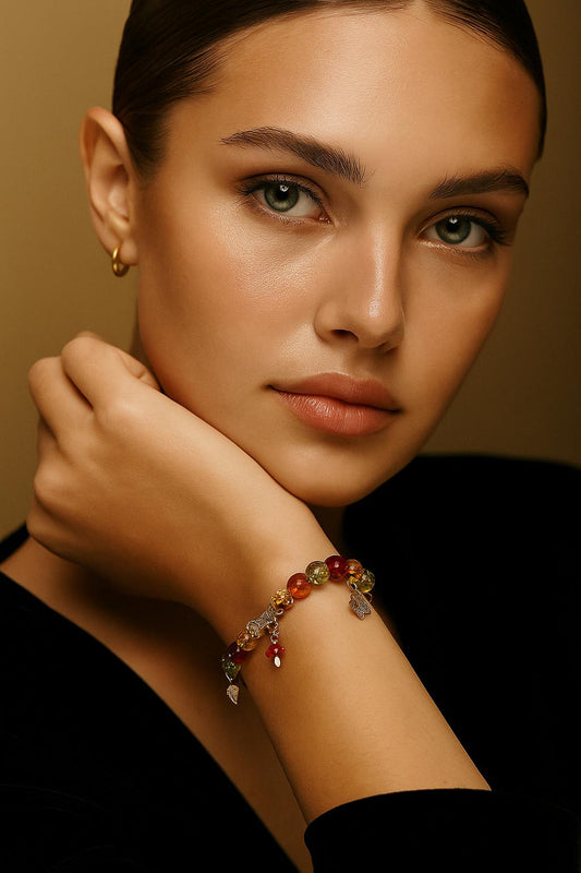 Pulsera de cristal - Cálido Otoño